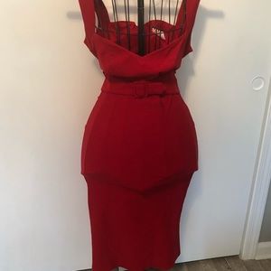 Red pinup dress